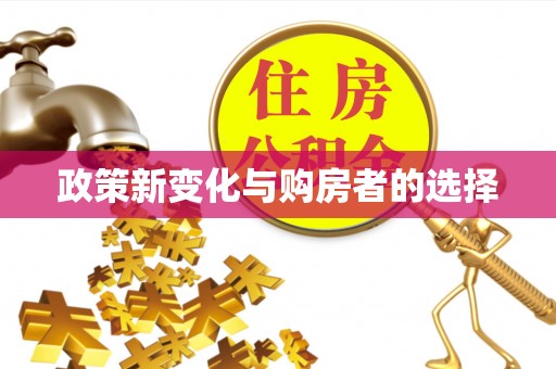巴东政策新变化与购房者的选择