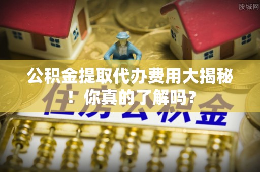 巴东公积金提取代办费用大揭秘！你真的了解吗？