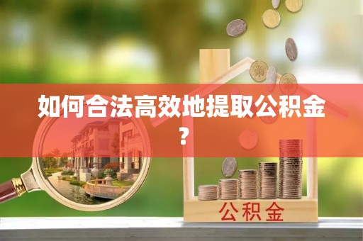 巴东如何合法高效地提取公积金？