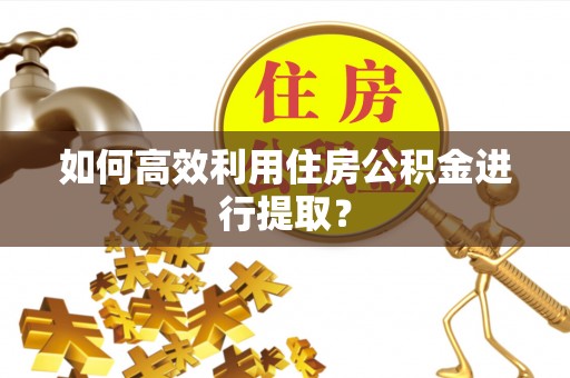 巴东如何高效利用住房公积金进行提取？